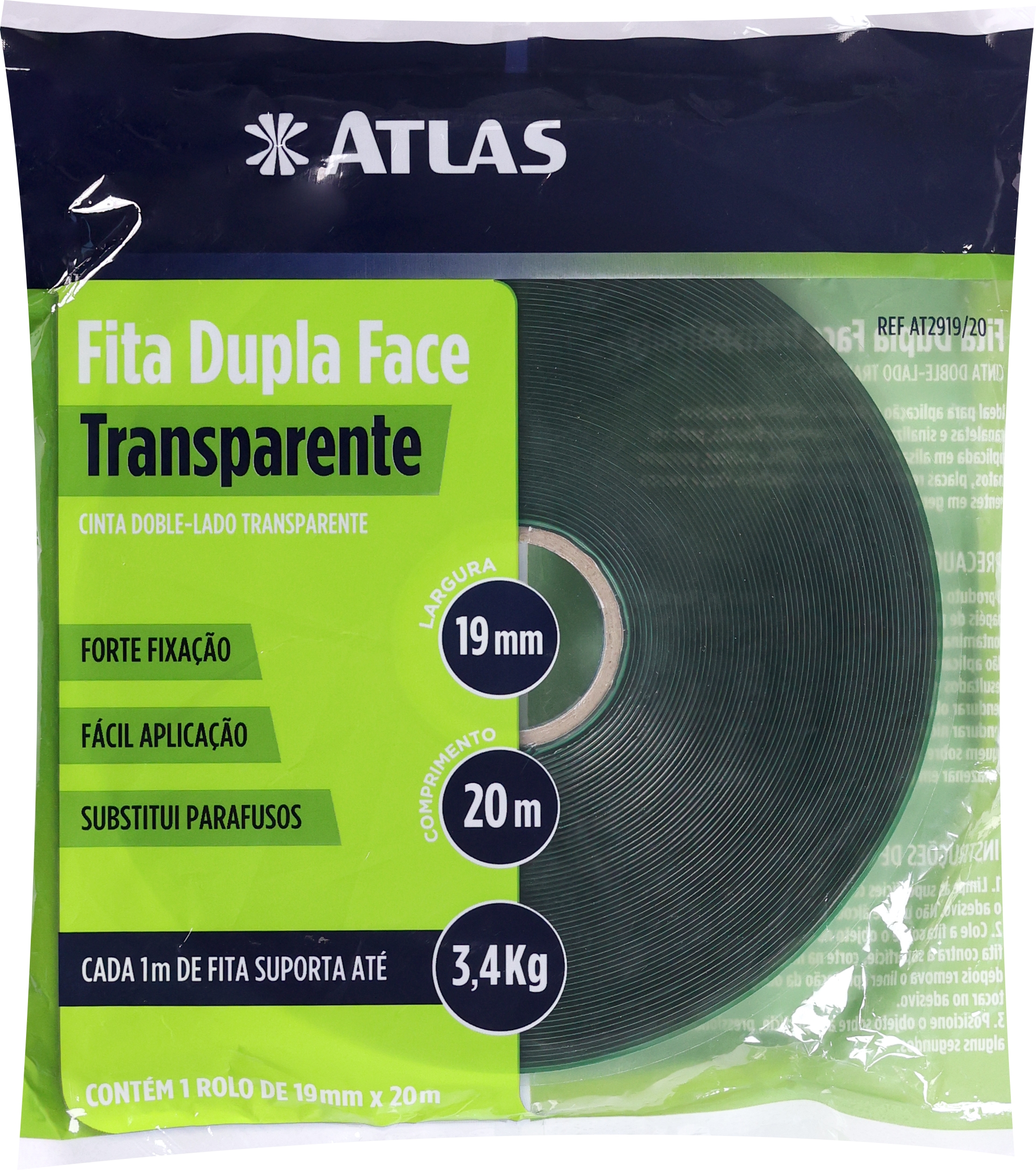 FITA DUPLA FACE TRANSPARENTE